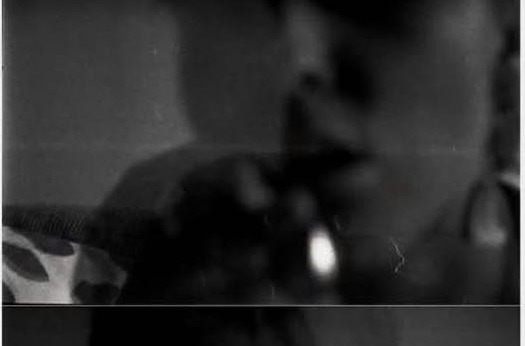 black and white self portrait, second frame